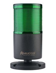 Mucco 1 Katlı Döner - Buzzer Kolon Işık 24v DC SNT-7024-DB1 Yeşil
