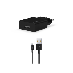 2SCS20MB ttec SmartCharger 2.1A Seyahat Şarj Aleti + Micro USB Kablo Beyaz Siyah