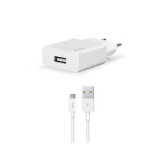 2SCS20C ttec SmartCharger 2.1A Seyahat Şarj Aleti + Type-C Kablo Beyaz