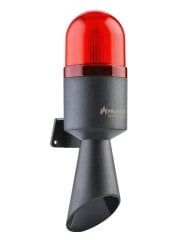 Mucco Endüstriyel Sabit Işıklı 7 Melodili Borulu Korna SNT-EB7013-S1 40-260V AC - DC - Kırmızı