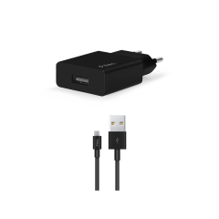 2SCS20C ttec SmartCharger 2.1A Seyahat Şarj Aleti + Type-C Kablo Siyah