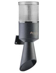Mucco 1 Katlı Çakar Işıklı Buzzerlı Borulu Korna SNT-B7013-F1 12-24V AC - DC - Beyaz