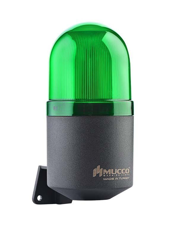 Mucco 7 Melodili Endüstriyel Duvara Montaj Sabit Işıklı Korna SNT-EK7013-S1 40-260V AC - DC - Yeşil