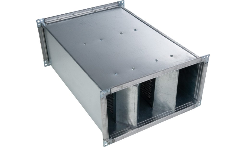 DKS 1000 mm x 500 mm x 1000 mm Dikdörtgen Kanal Tipi Susturucu