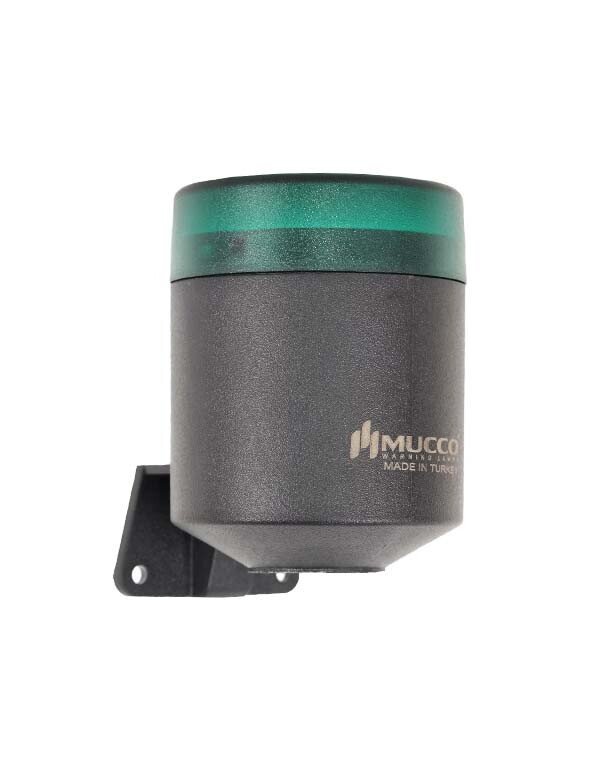 Üniversal 16 Melodili Duvara Montaj Buzzerlı Işıklı Mini Korna SNT-MK711 12-24V AC - DC - Yeşil