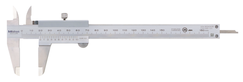 Mitutoyo 530-101 Sürmeli kumpas 0-150mm, 0,05mm, Metrik