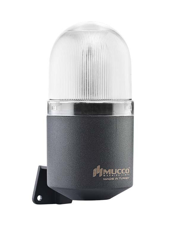 Mucco 7 Melodili Endüstriyel Duvara Montaj Döner Işıklı Korna SNT-EK7013-D1 40-260V AC - DC - Beyaz