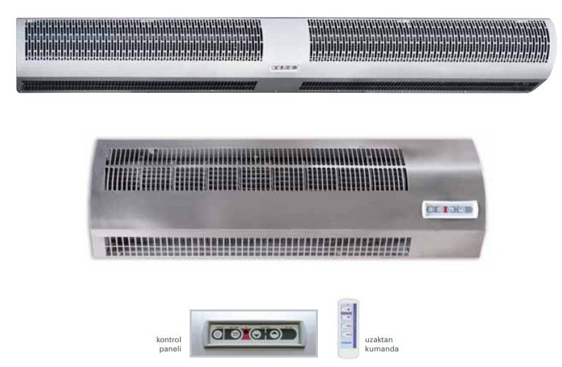 OLEFINI ELEKTRİKLİ ISITICILI HAVA PERDELERİ Intellect Serisi