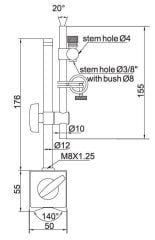 Manyetik Stand Hassas Ayarlamalı 176mm