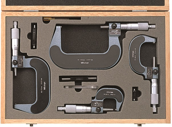 Mitutoyo 193-902 Numaratörlü Dış Çap Mikrometreleri Set