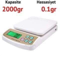 ECS 2000 Dijital Hassas Terazi - Hassasiyet: 0.1 gr. Max: 2000 gr.