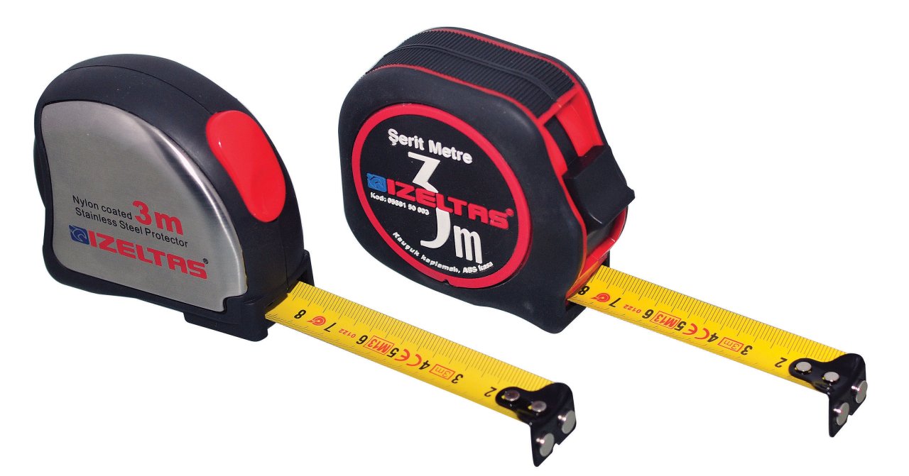 Plastik şerit metre 5 m