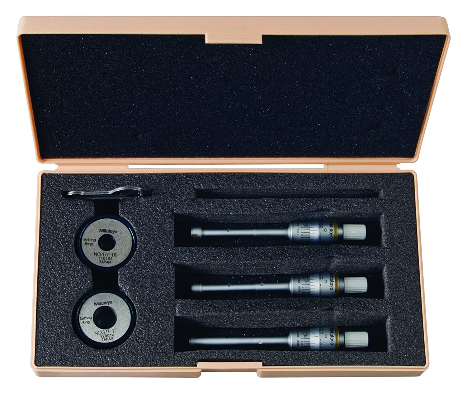 Mitutoyo 368-907 36  (3-4 / 4-5 / 5-6 mm) 3 Nokta Temaslı İç Çap Mikrometresi