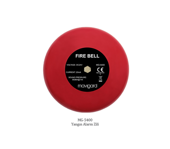 Mavili MG-5400 Mavigard Yangın Alarm Zili, 6'', 24V DC