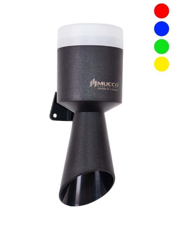 Mucco Mini RGB Buzzer Işıklı Borulu Korna SNT-MB74-RGB 12-24V AC - DC