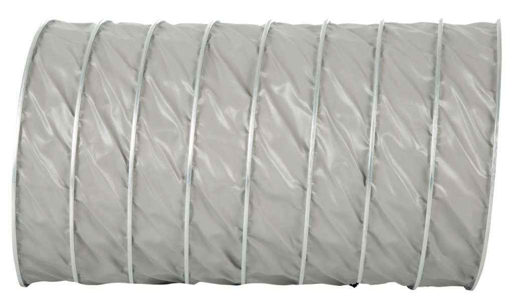 CLIP SIMFLEKS PVC 220 Mikron Ø254mm Endüstriyel Takviyeli PVC Flexible Hava Kanalı(1metre fiyatıdır.)