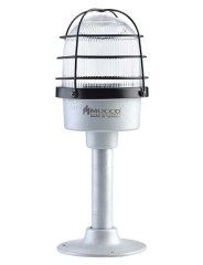 DU-125 Serisi Endüstriyel Çakar-Buzzer-Kafesli İkaz Lambası SNT-DU12513-B-KFS 85-260V AC - DC - Beyaz