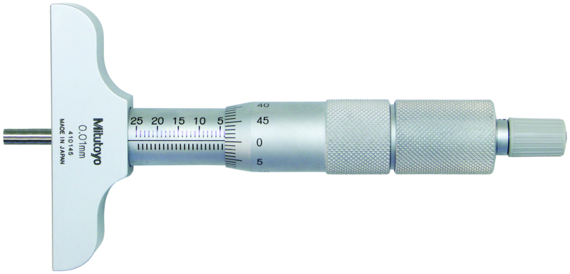 Mitutoyo 129-111 0-100mm Ölçüm Aralıklı Değiştirilebilir Uçlu Derinlik Mikrometresi