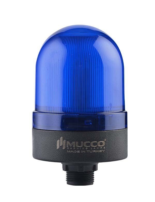 Mucco SNT-715-SB Sabit-Buzzer Ledli Mini Tepe Lambası 24V DC Mavi