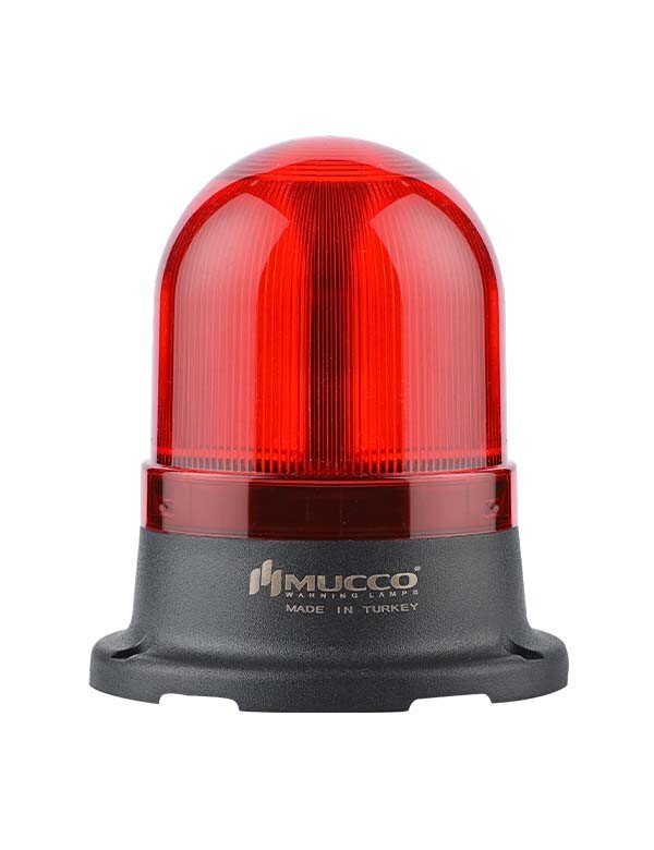 Mucco SNT-715-FB Flaşör-Buzzer Ledli Mini Tepe Lambası 24V DC Kırmızı