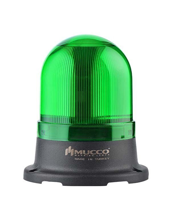 Mucco SNT-715-FB Flaşör-Buzzer Ledli Mini Tepe Lambası 24V DC Yeşil