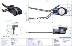 H470 Mekanik İç Çap Kanal Komparatörü 70-120 mm