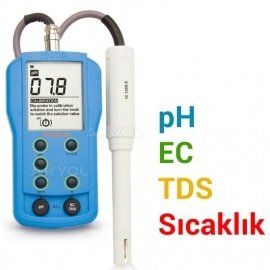 Hanna HI 9812-51 Harici Problu pH / EC / TDS / Sıcaklık Ölçer