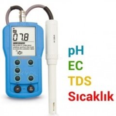 Hanna HI 9812-51 Harici Problu pH / EC / TDS / Sıcaklık Ölçer