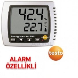 Testo 608-H2 Sıcaklık ve Nem Ölçer (ÇOK HASSAS) ALARMLI