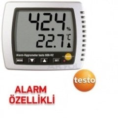Testo 608-H2 Sıcaklık ve Nem Ölçer (ÇOK HASSAS) ALARMLI