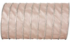 CLIP CLIPSIMFLEKS-TEFLON 140 Mikron Ø125mm Endüstriyel Takviyeli Teflon Flexible Hava Kanalı (1metre fiyatıdır.)