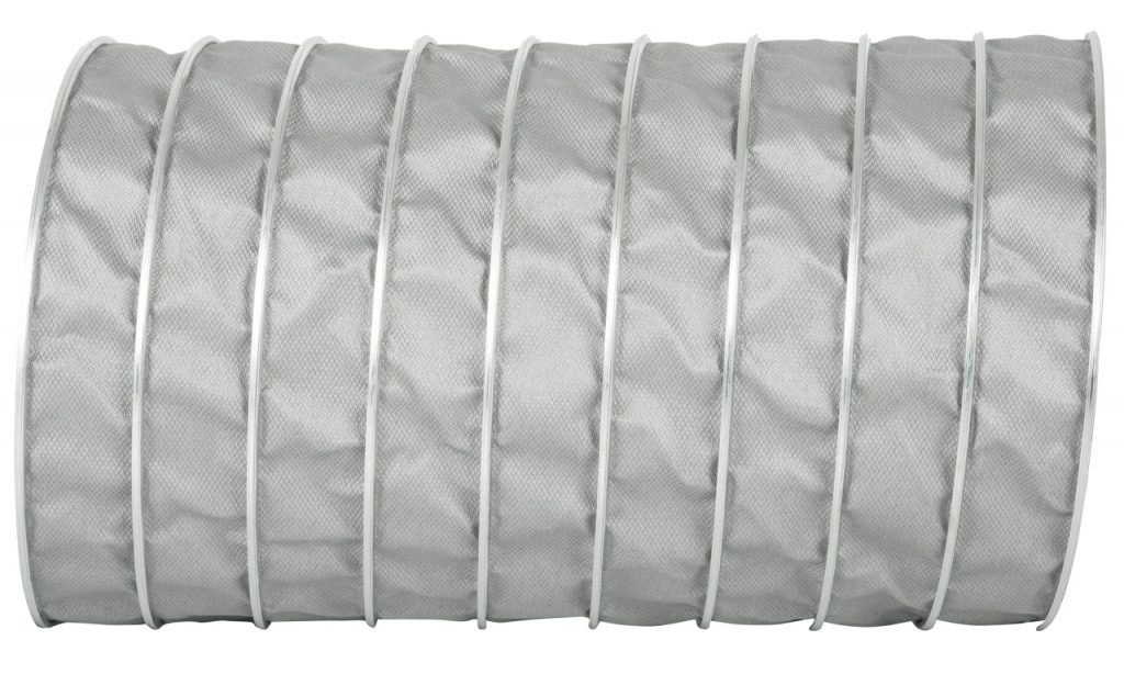 CLIP SIMFLEKS-HT900 660 Mikron Ø100mm Endüstriyel Takviyeli Yüksek Sıcaklık Flexible Hava Kanalı (1metre fiyatıdır.)