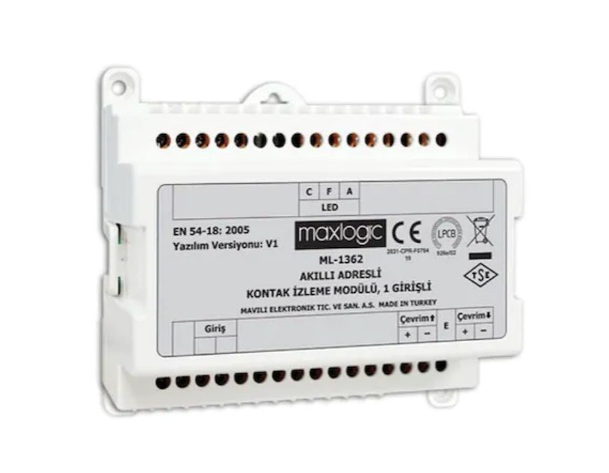 Mavili ML-1362/M Maxlogic Adresli Kontak Izleme Modülü, 1 Giriş, Marin