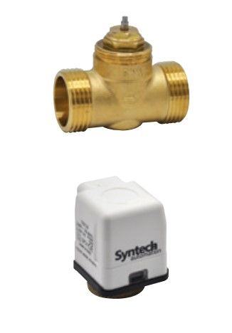 Dişli İki Yollu Fancoil Vana ve Motorları SYN DN15/2 Vana + SYN36 0..10V