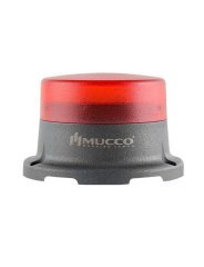 Mucco SNT-M725-FB Flaşör-Buzzer Ledli Mini Tepe Lambası 40-260V AC/DC Kırmızı