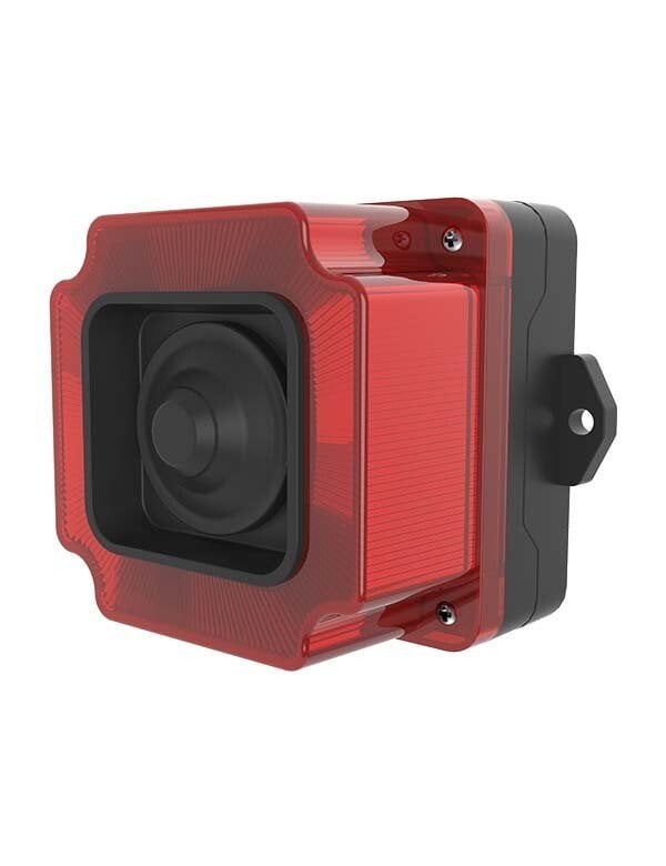 Mucco ESP Serisi 7 Sesli Sabit-Çakar-Flaşör Endüstriyel Işıklı Siren SNT-ESP24 12-30V - DC - Kırmızı