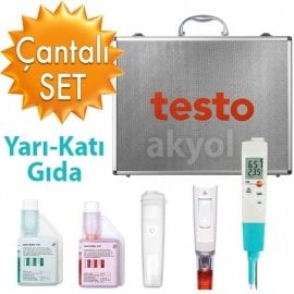 Testo 206 pH2 pH ve Sıcaklık Ölçer (Yarı-Katı Gıda) Çantalı Set