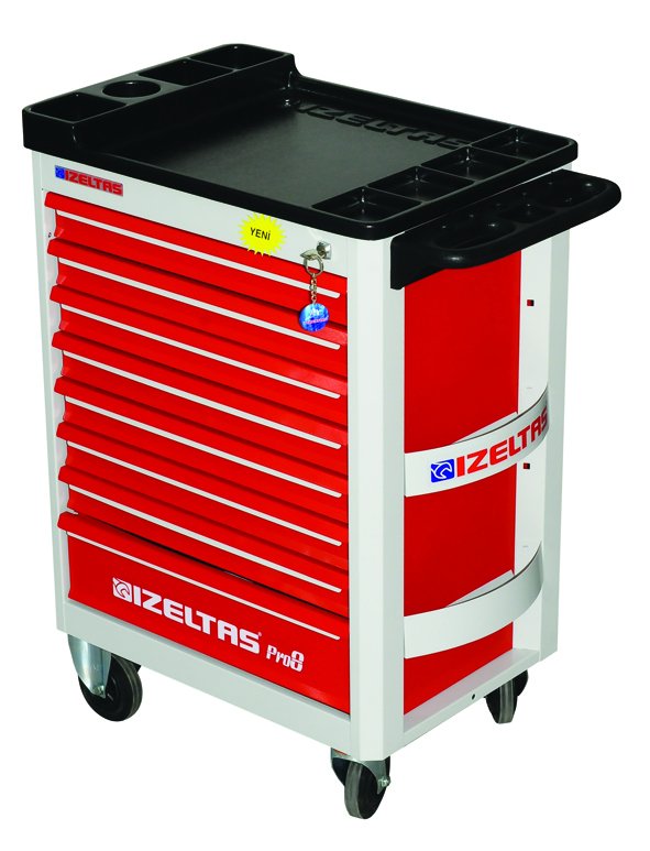 Pro serisi takım dolab  6 çekmeceli gri gövde - gri çekmece