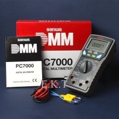 SANWA PC7000 50,000 COUNT TRUE RMS PROFESYONEL MULTIMETRE ORJİNAL JAPON MARKASI + ÜCRETSİZ TÜRKAK SERTİFİKALI KALİBRASYON + ÜCRETSİZ SANWA KD2 TEMASSIZ KONTROL KALEMİ