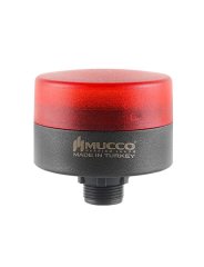 Mucco SNT-MS715-S Somun Bağlantılı Sabit Ledli Mini Tepe Lambası 24VDC Kırmızı