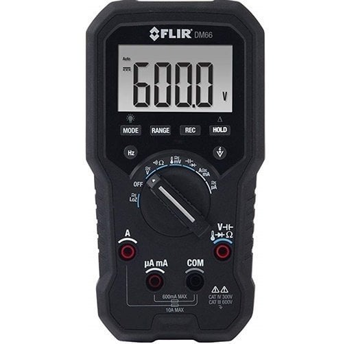 FLIR DM66 Electrical and Field Service TRMS Multimeter with VFD mode