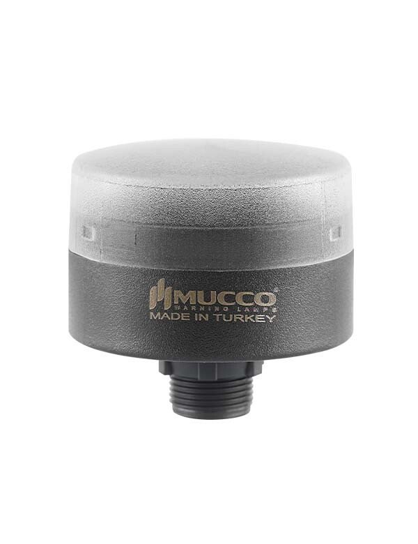 Mucco SNT-MS715-F Somun Bağlantılı Flaşör Ledli Mini Tepe Lambası 24V DC Beyaz